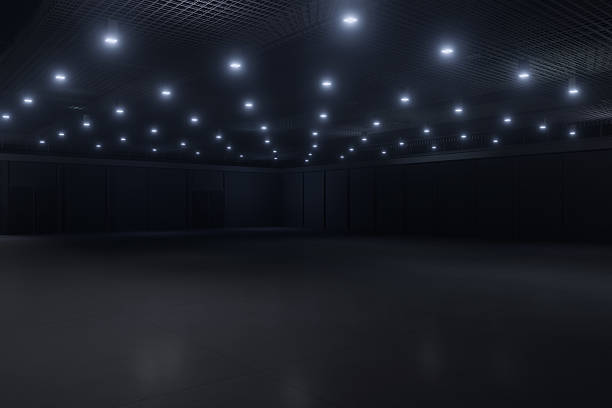 istock Empty hall exhibition centre.The backdrop for exhibition stands,booth,market,trade show.Conversation for activity,meeting.Arena for entertainment,event,sports.Indoor for Display,showroom.3d render. 2209197258