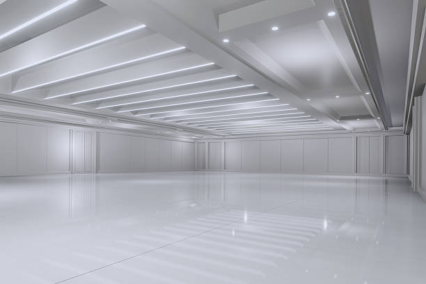 istock Empty convention hall center.Backdrop for exhibition stands,booth,stage,display.Meeting room for conference.Big Arena for entertainment,concert,event.Auditorium for seminar,party,gallery.3d render. 2209209340