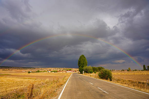 Empty road in Dalmatia, Croatia.