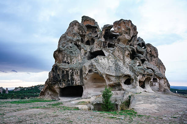Selime Castle, Güzelyurt, Aksaray, Turkey-December 01, 2024: The scenic views of Selime Castle which is the largest and most elaborate cave complex in Cappadocia.