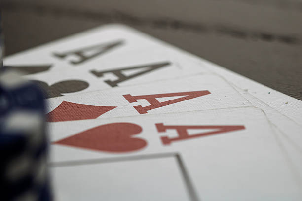 istock Casino chips and cards on the table. Poker gambling concept 2209211599