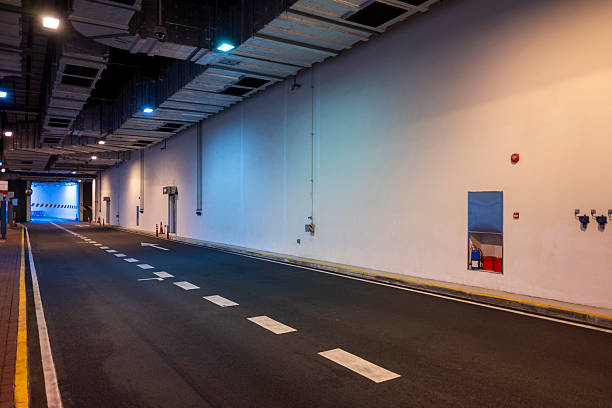 Underground bus stops And the temperature safety sensor on the wall
