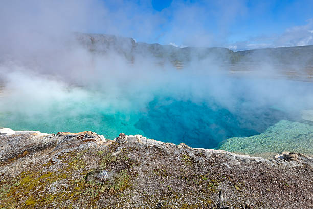 istock Steam on Eerie Blue Waters in a Hot Spring 2209221540