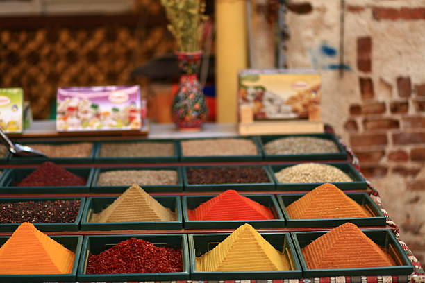 istock Colorful spices from a market 2209221785