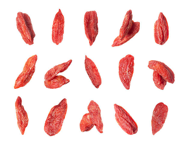 istock Set of dry Goji berries isolated on white background 2209225307