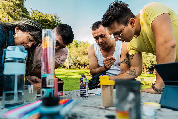 istock Disabled friends painting during support group therapy 2209237989