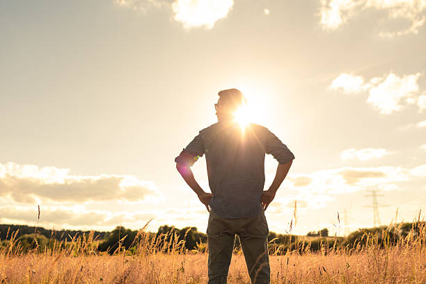 istock Man enjoying beautiful countryside in Europe. 2209238923