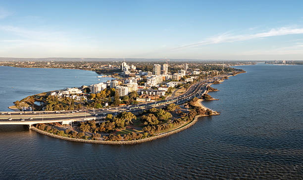 istock Aerial View from Kwinana Freeway and South Perth 2209255904