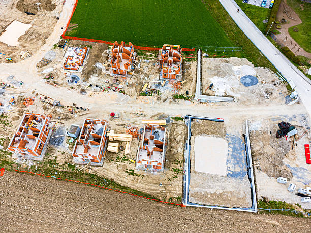 istock Aerial View of Housing Construction Site 2209258977