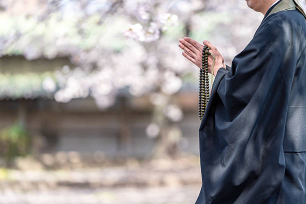 istock An image of a tree funeral held by a monk 2209261055