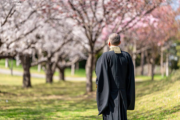 istock An image of a tree funeral held by a monk 2209261092