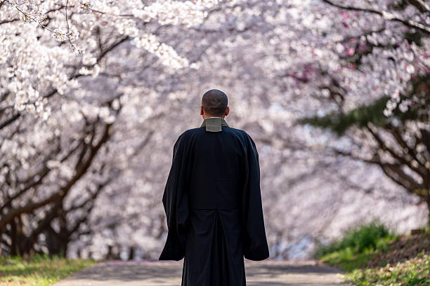 istock An image of a tree funeral held by a monk 2209261098