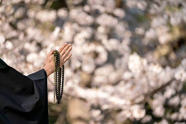 istock An image of a tree funeral held by a monk 2209261174