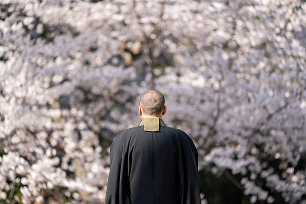istock An image of a tree funeral held by a monk 2209261176