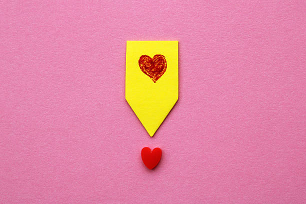 Heart expressing its love in a message