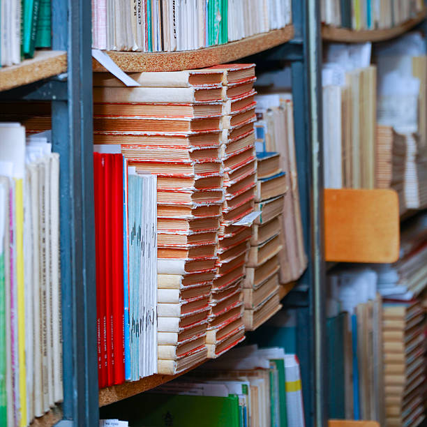 istock Books on a shelf in the library 2209270682