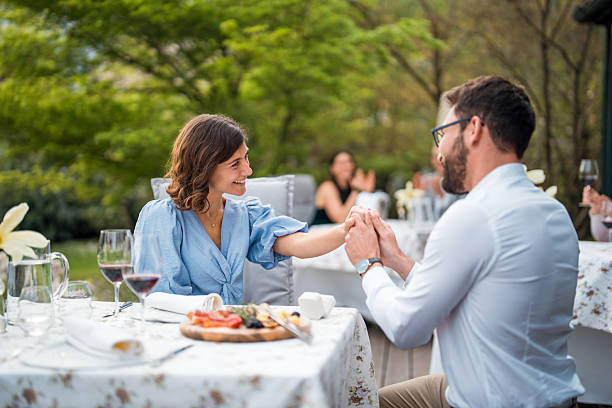 istock Romantic Proposal at Boutique Hotel Terrace 2209272778
