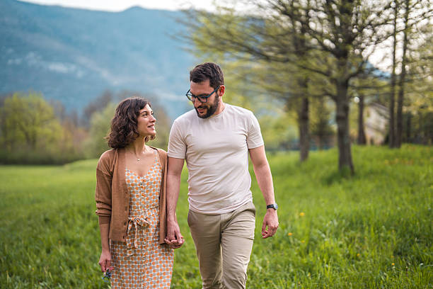 istock Romantic Stroll in Boutique Hotel Garden 2209272821