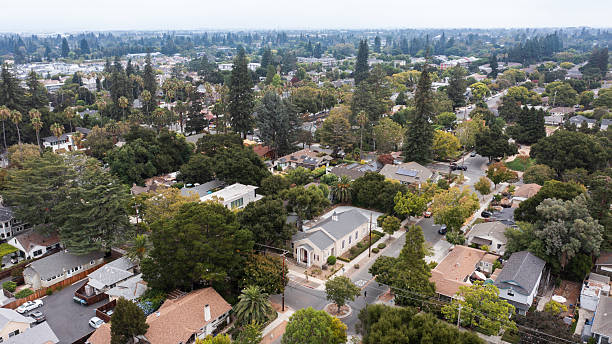istock Downtown Mountain View Neighborhood and Trees 2209274744