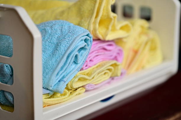Stack of folded towels