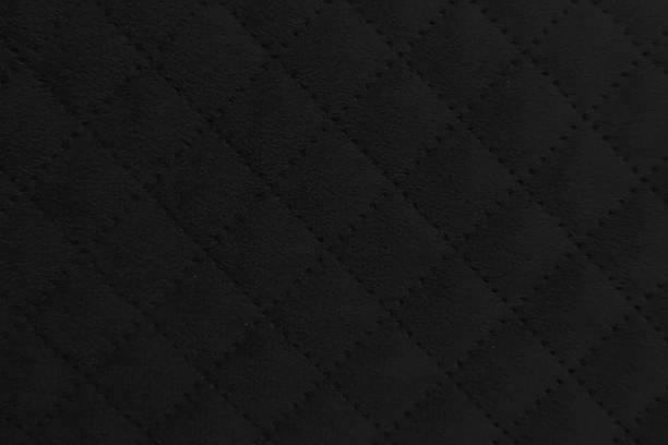 istock Black velvet textured crisscross design or pattern on full frame like leather or suede upholstery textile cloth making a decent luxury horizontal vector background or backdrop 2209285094