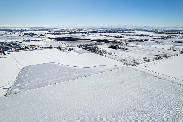 istock Rural Aerial Drone in Winter 2209289171