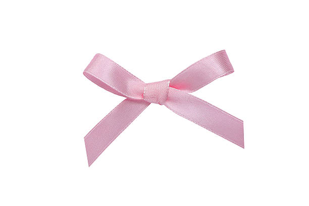 istock Pink satin ribbon with bow isolated on white background with clipping path. 2209293152