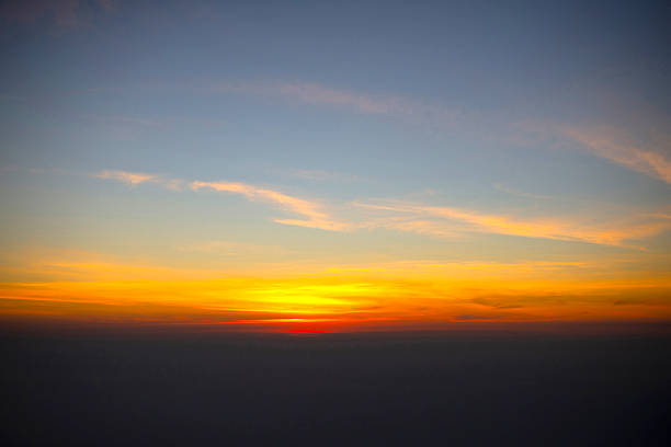 Natural atmosphere silhouette colorful background