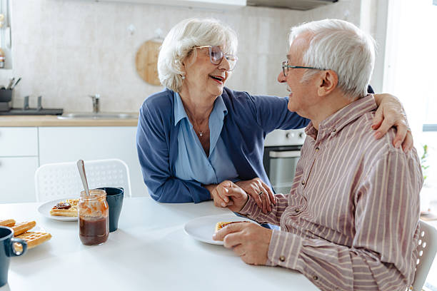 istock Cheerful senior couple in the kitchen 2209304276
