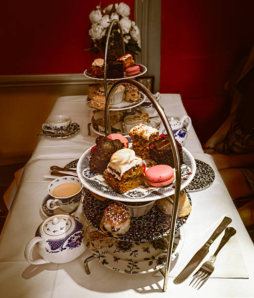 istock View of table with pastries for high tea 2209308386