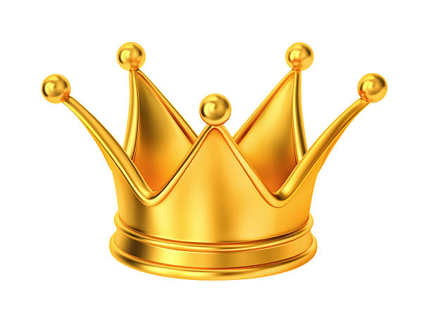 istock Golden royal crown  isolated on white. Clipping path included 2209319020