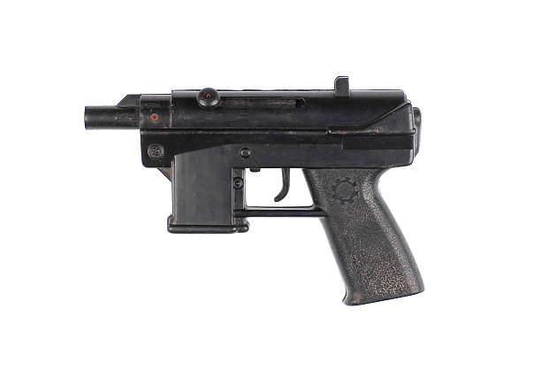 istock toy black gun isolated on white background 2209326266
