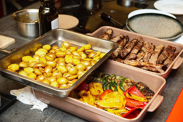 Traditional for Turkish, Greek and Iranian cuisine, a dish called keskek.