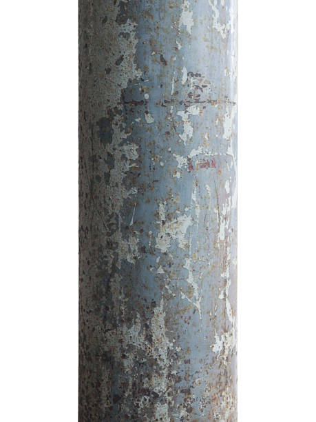 istock Old round iron pole isolated on white background with clipping path. 2209332600