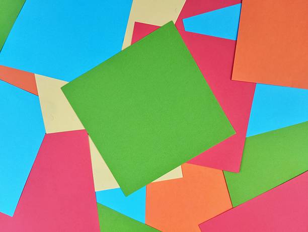 istock Top view of colourful blank note paper with space for text 2209333440