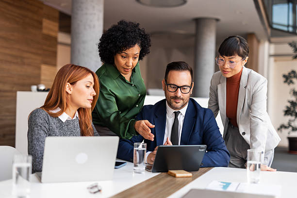 istock Team Collaboration Meeting in a Modern Office Setting 2209334066