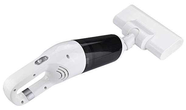 istock Rechargeable cordless Handheld Mini Vacuum Cleaner isolated on a white background. Completely in focus. Full depth of field. 2209335638