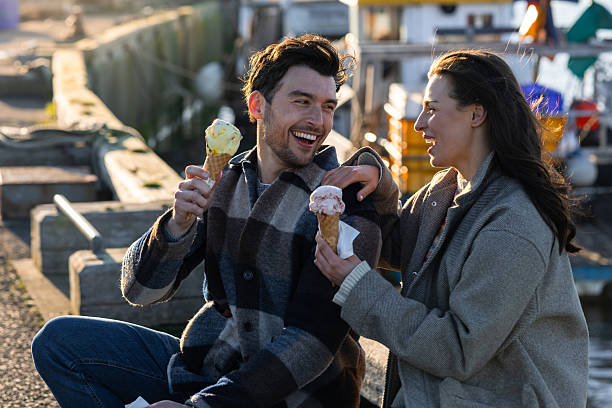 istock Eating Delicious Ice Cream By The Coast 2209335749