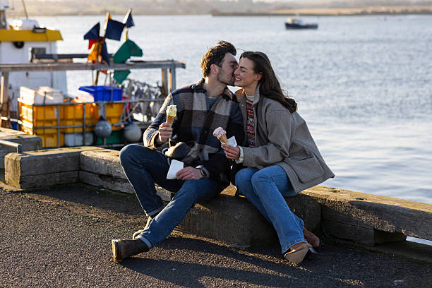 Romantic Ice Cream Sea Side date
