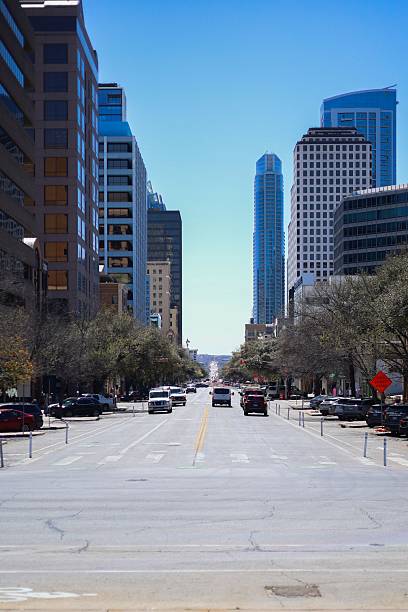 istock Downtown Austin cityscape with tall buildings. 2209345730