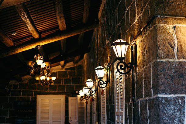 Vintage lights on the wall