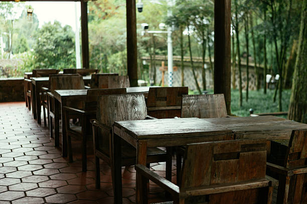 Coffee shops in the forest, lifestyle, relaxation