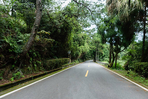 Riding a motorcycle and using mobile navigation on a winding mountain road