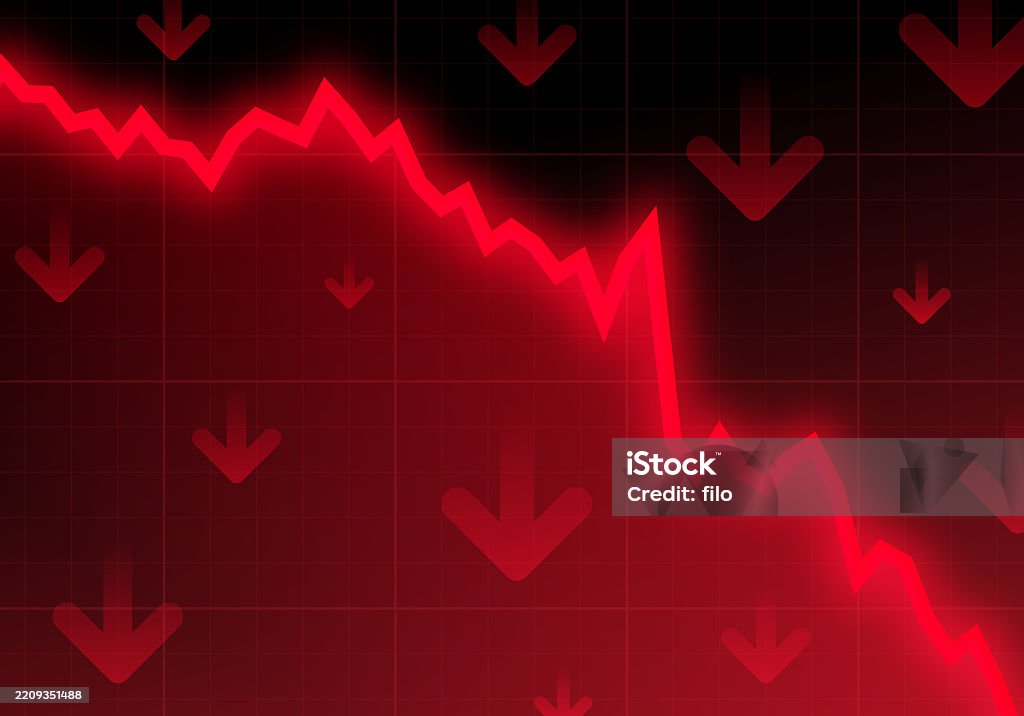 Stock Commodity Price Value Decrease Loss Recession Failure Chart Data ...