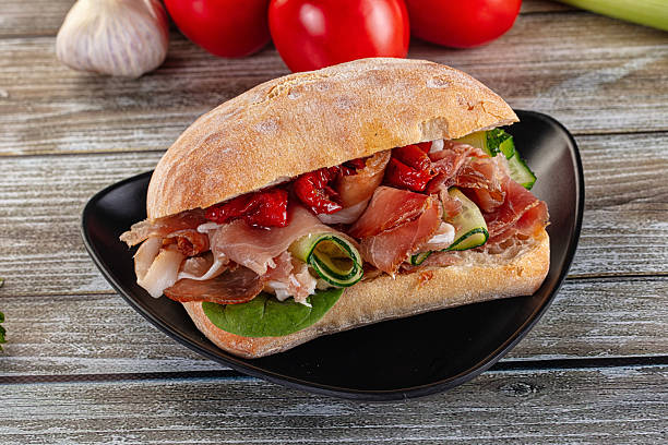 istock Ciabatta with cured parma and tomato 2209353022