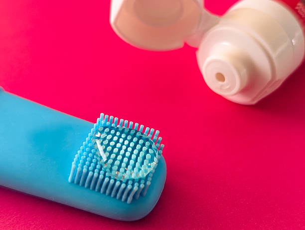 istock kid’s tooth and gum  finger brush cleanser 2209356869