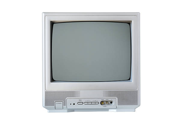 istock The old TV on the isolated.Retro technology concept. 2209358212