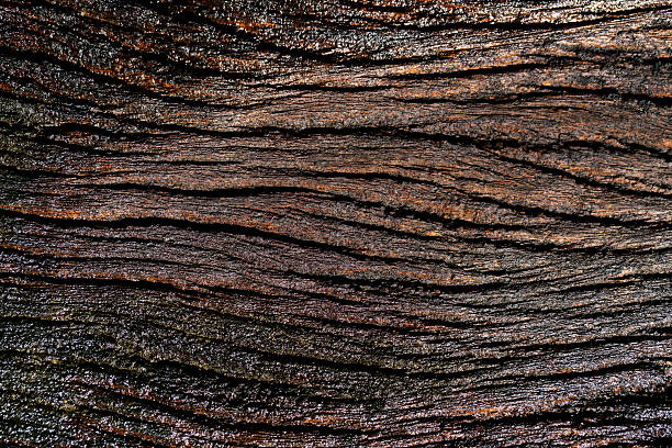 istock Textured Dark Wooden Surface with Natural Grain Patterns and Lines 2209364747