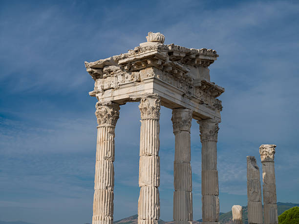 Ruins of the ancient city of Pergamon. Cultural travel in Türkiye. Bergama district Izmir province, Turkey