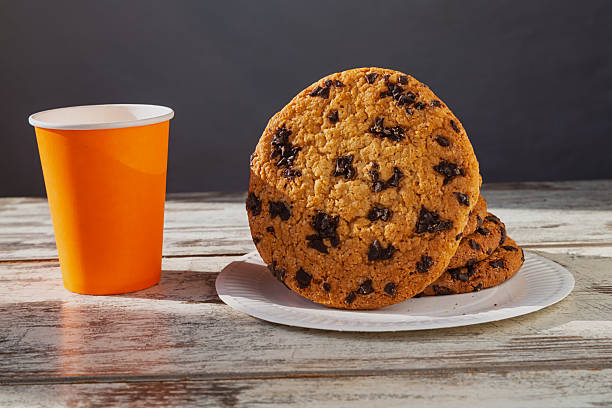 istock Giant cookie with cracks on the surface, illuminated by sunlight. Creates a feeling of freshness and appetizingness. 2209368423